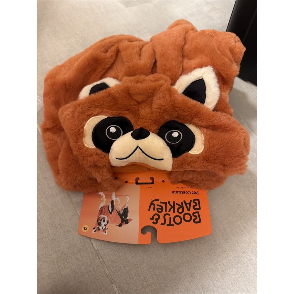Boots & Barkley Red Panda Dog Cat Halloween Costume XL Orange Black 083 09 5161